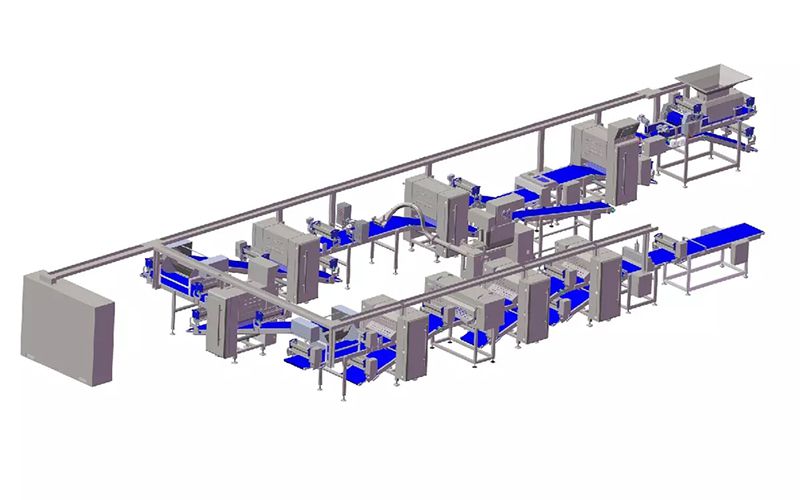 Industrial Pastry Dough Laminating Line